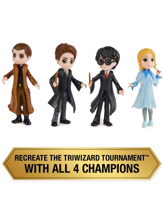 Harry Potter Magical Minis Triwizard Champions Gift Set With 4 Figures And Goblet Of Fire Accessory Kids Toys For Ages 6 And Up