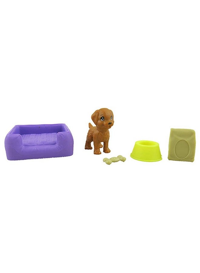 Replacement Parts For Barbie Dollhouse Series Barbie Dreamhouse Fhy73 Replacement Dog Bowl Bone Food Bag And Bed