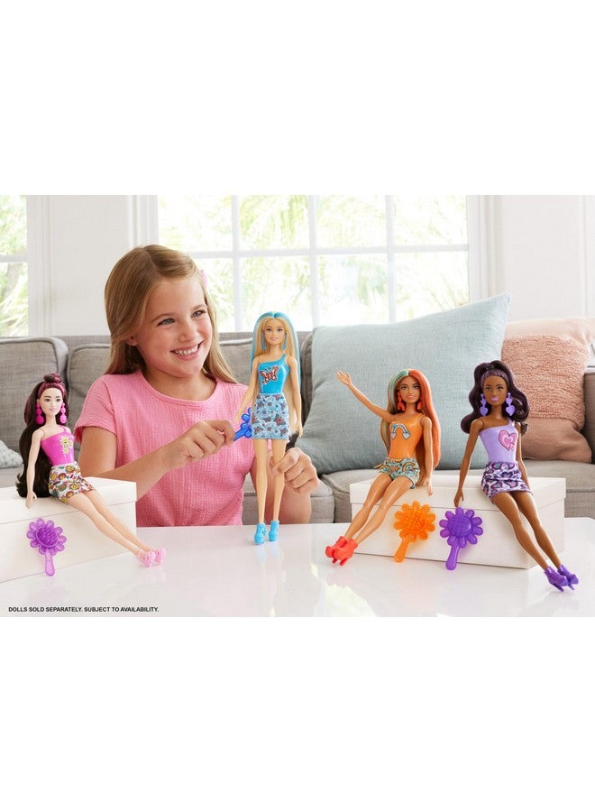 Color Reveal Doll & Accessories With 6 Unboxing Surprises Rainbowinspired Series With Colorchange Bodice 1960S Themes