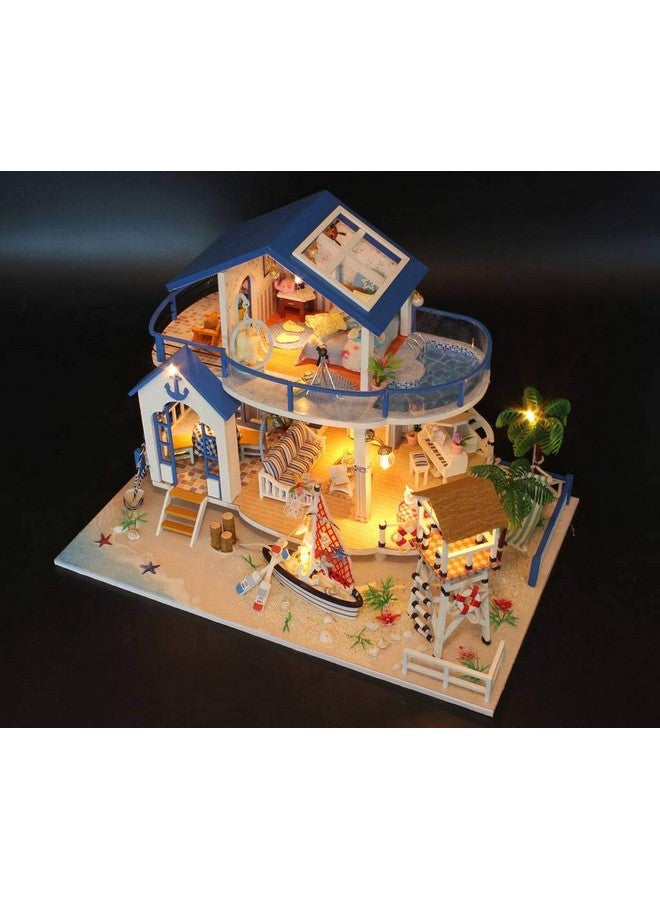 Craft Diy Kits Miniature Dollhouse For Adults Kids Architecture Model Building With Furniture Legend Of The Blue Sea Series