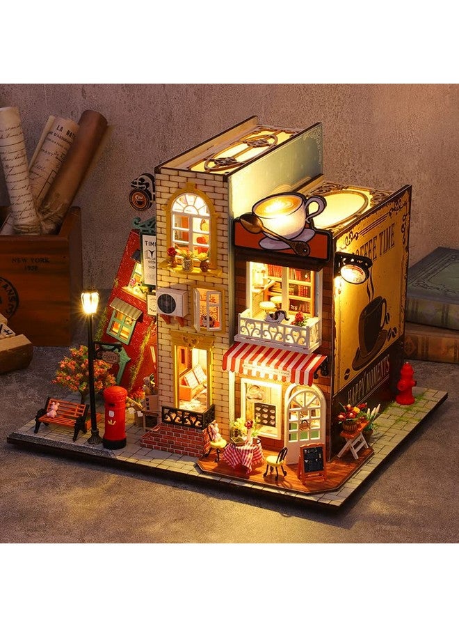 Romantic And Cute Dollhouse Miniature Diy House Kit Creative Room Perfect Diy Gift For Friends Lovers And Families (Inside And Outside The Book)