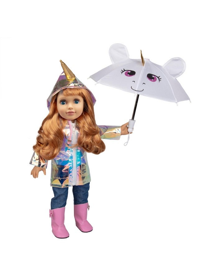 Unicorn Raincoat W Umbrella For 18