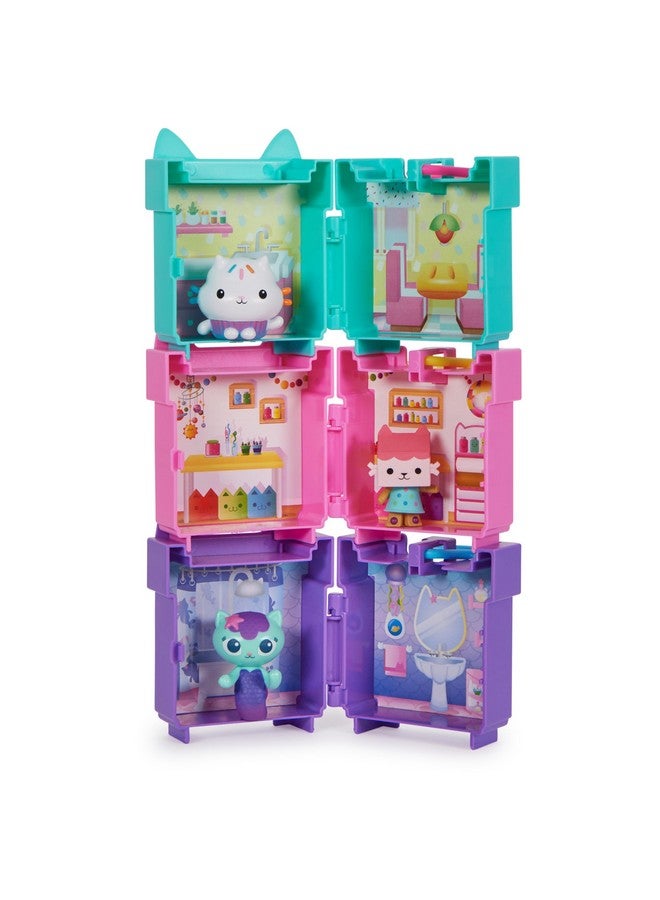 3 Clipon Playsets With Cakey Baby Box And Mercat Toy Figures And Dollhouse Accessories Kids Toys For Ages 3 And Up