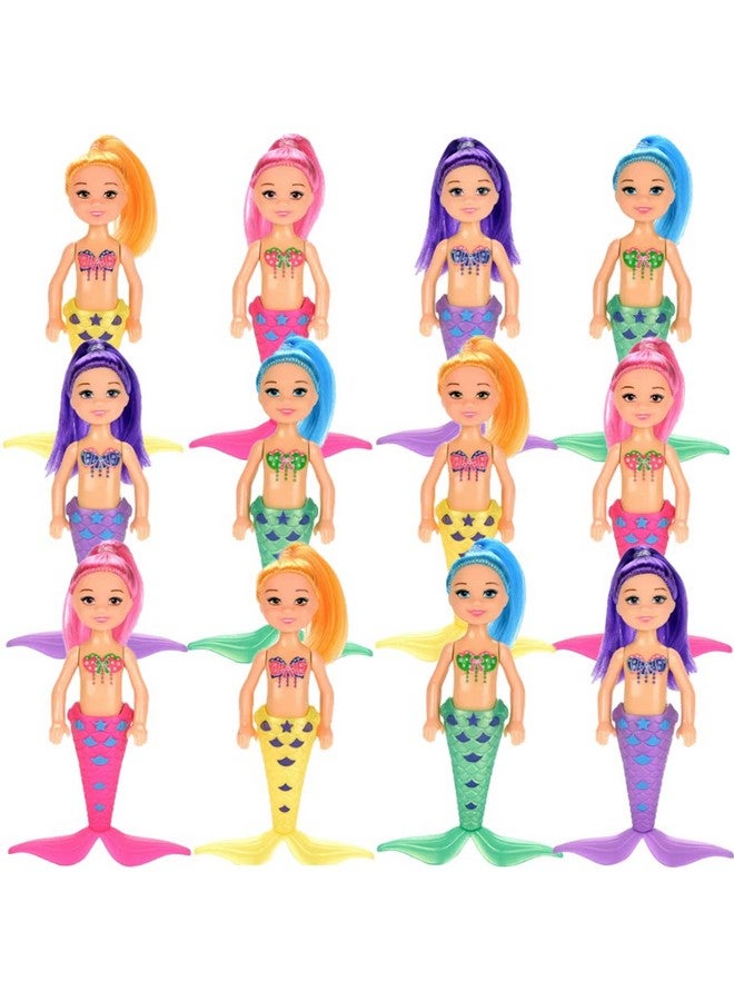 12 Pack Mermaid Dolls Pretend Playset 6