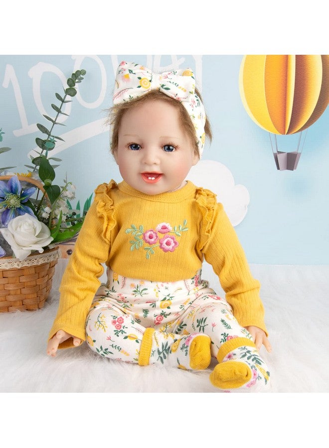 Reborn Baby Girl Dolls Clothes 24 Inches Outfits Accessories 4Pcs For 22