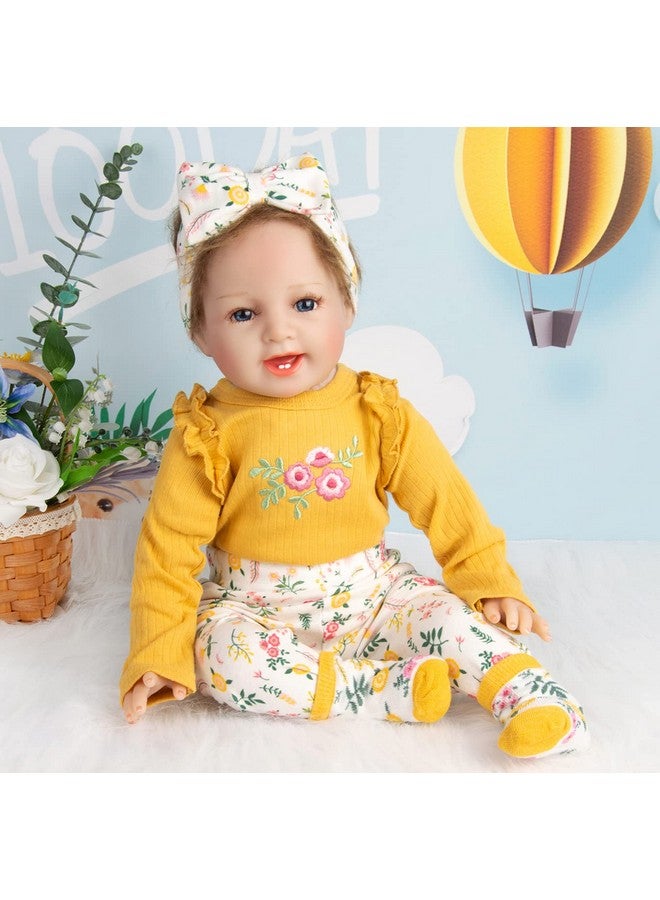 Reborn Baby Girl Dolls Clothes 24 Inches Outfits Accessories 4Pcs For 22