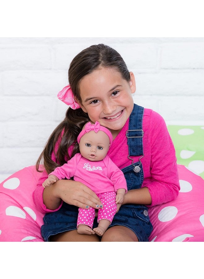 Realistic And Premium Playtime Babies Doll Set With 13Inch Baby Doll Made With Our Exclusive Gentletouch Vinyl Includes Removable Pink Long Sleeve Shirt And Pink Polkadot Pants Pink Baby