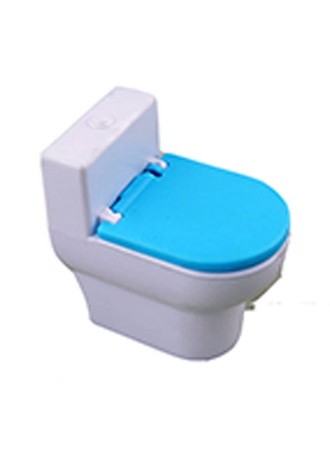 Replacement Parts For Barbie Malibu House Playset Fxg57 ~ Replacement White Toilet With Blue Lid