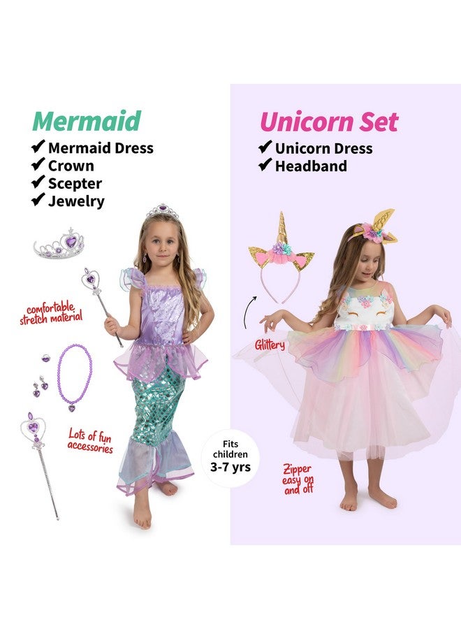 Dress Up Clothes For Little Girls 46 Washable Toddler Costumes For Kids Pretend Play 3T4T