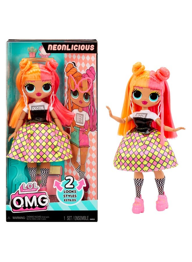 Lol Surprise Omg Neonlicious Fashion Doll With Multiple Surprises Including Transforming Fashions And Fabulous Accessories Great Gift For Kids Ages 4+