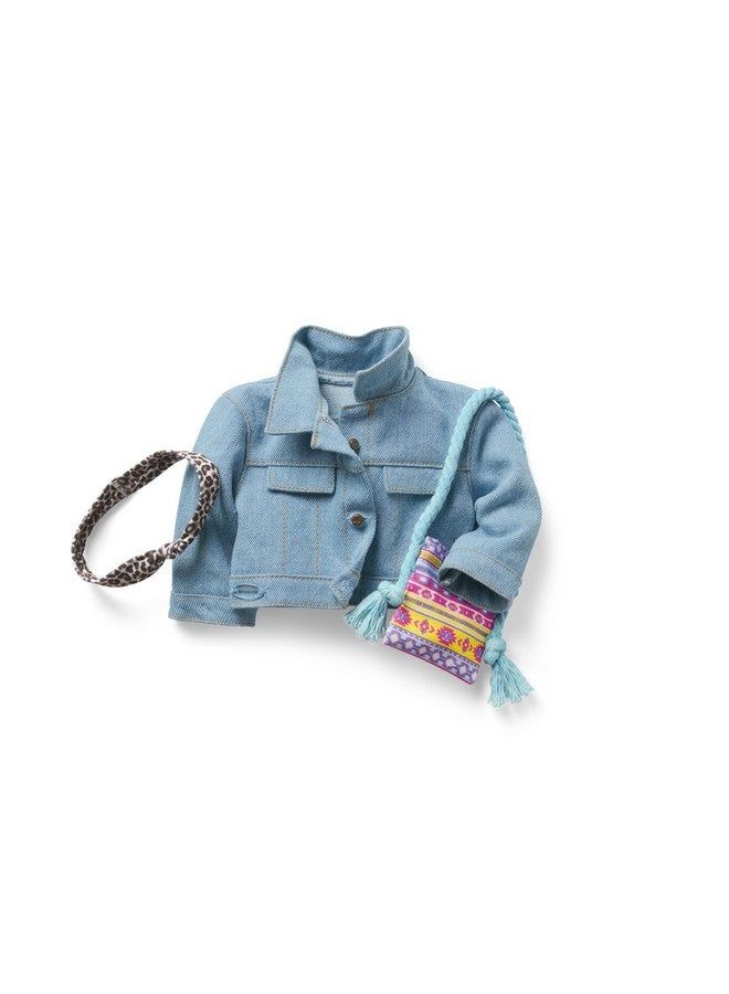 Truly Me 18Inch Doll Accessories Jean Jacket Printed Purse And Leopardprint Headband For Ages 6+