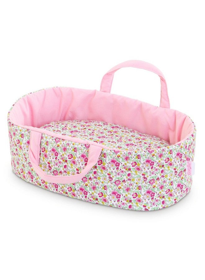 Baby Doll Carry Bed Floral Print Design With Reversible Blanket Mon Premier Poupon Clothing And Accessories Fits 12