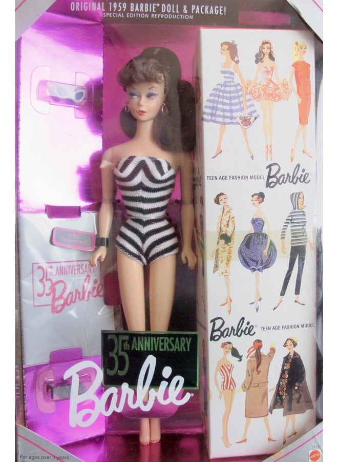 35Th Anniversary Doll (Brunette Hair) Reproduction 1959 Doll & Package Special Edition (1993)