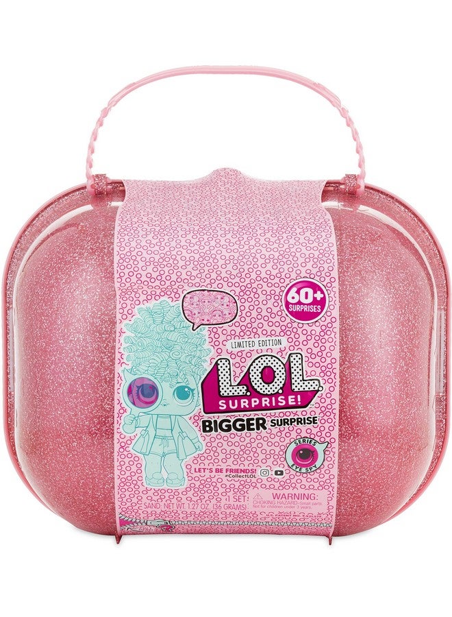 Bigger Surprise Limited Edition With 2 Collectible Dolls 1 Pet 1 Lil Sis With 60+ Surprises In Eye Spy Series Carrying Case Gift For Kids Toys For Girls Ages 4 5 6 7+ Year