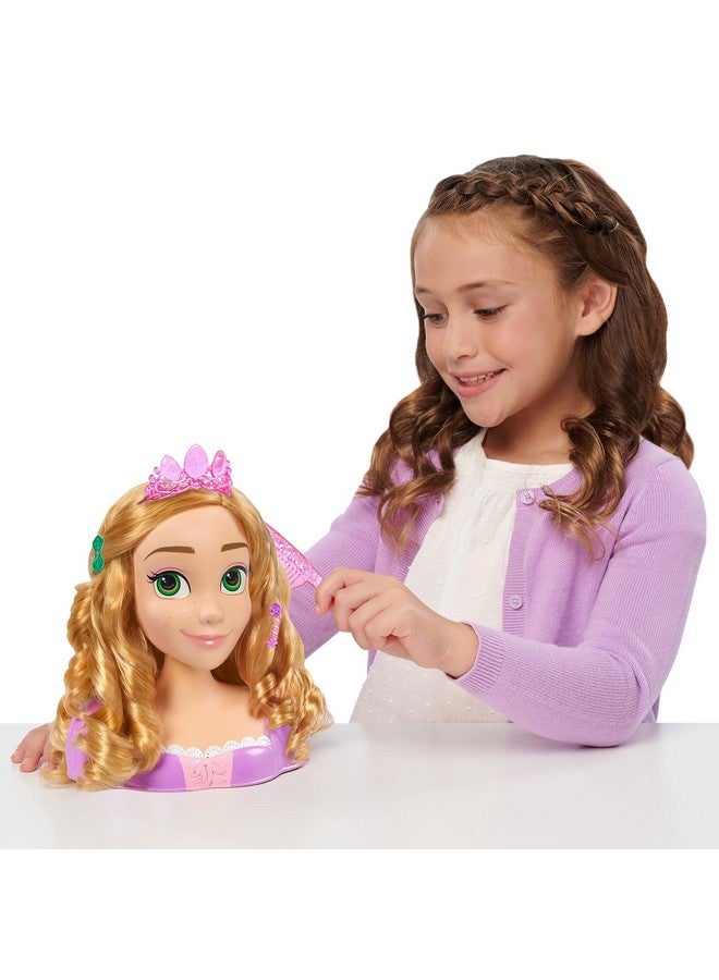 Rapunzel Styling Head 18Pieces Pretend Play Officially Licensed Kids Toys For Ages 3 Up By Just Play