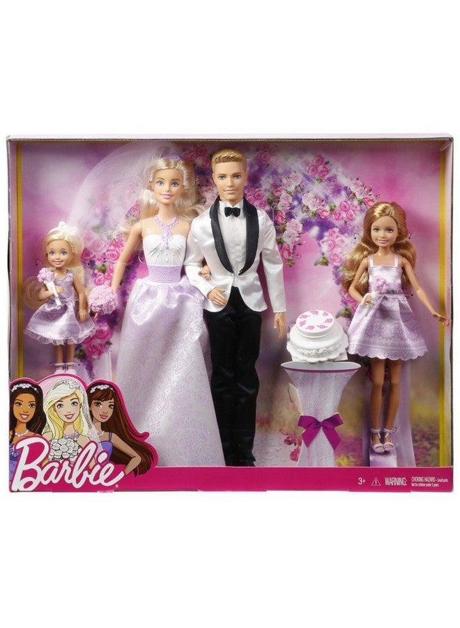 Wedding Set With Bride And Groom Dolls Stacie Chelsea And Accessories (Mattel Drj88) Assorted Colour Model