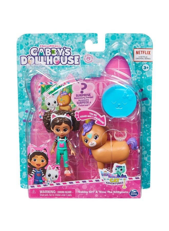 Gabby Girl And Kico The Kittycorn Toy Figures Pack With Accessories And Surprise Kids Toys For Ages 3 And Up