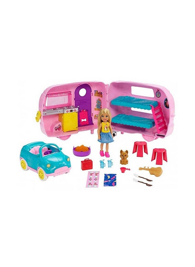 Toys Camper Playset With Chelsea Doll And Accessories Including Puppy Car Camper And More