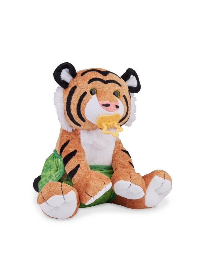 11Inch Baby Tiger Plush Stuffed Animal With Pacifier Diaper Baby Bottle