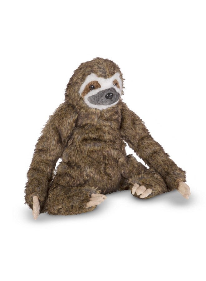 Lifelike Plush Sloth Stuffed Animal (12W X 14.5H X 9D In)