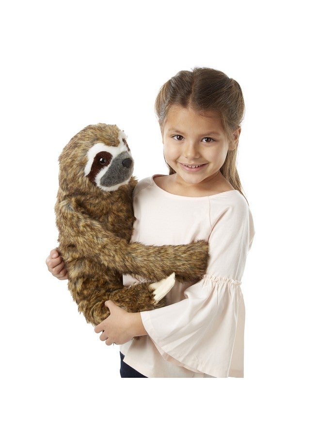 Lifelike Plush Sloth Stuffed Animal (12W X 14.5H X 9D In)