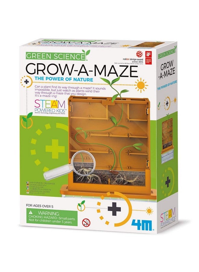 Green Science Grow A Maze Kit Build A Plant Maze Science Kit For Boys & Girls Ages 5+ 5 X 4 Nches