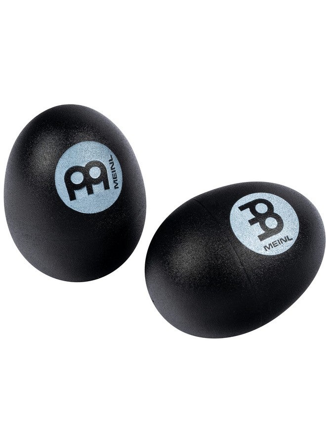 Es2Bk Set Of Two Plastic Egg Shakers Black