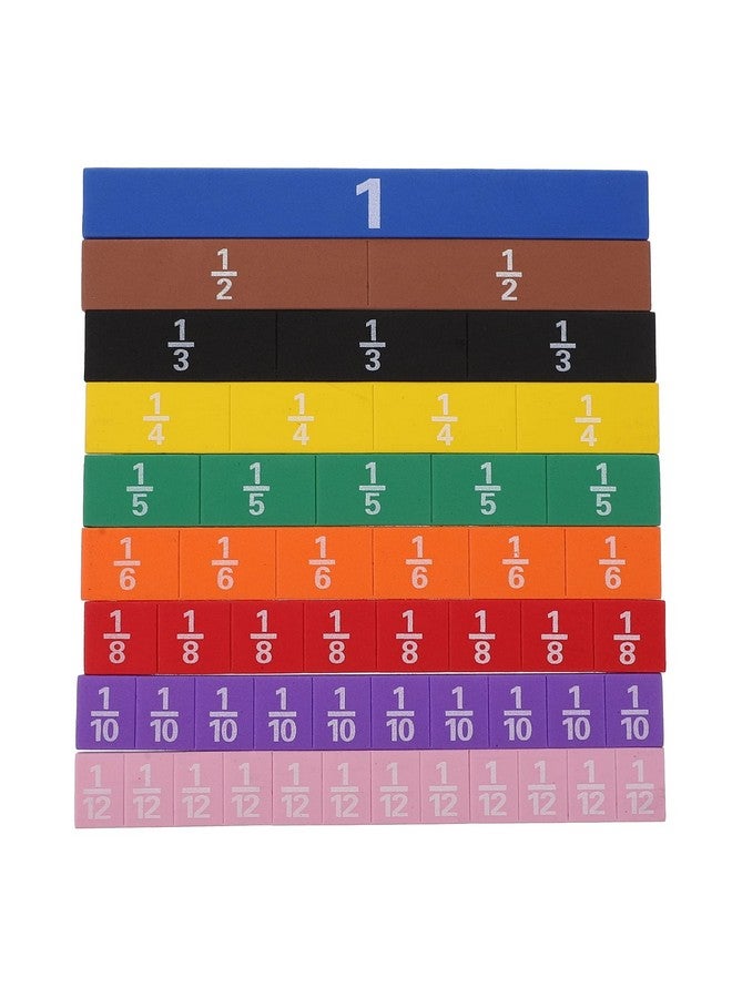 1 Set Magnetic Fraction Tile Montessori Math Materials For Kids To Learn Fraction Equivalence Math Manipulatives 4Th Grade Fraction