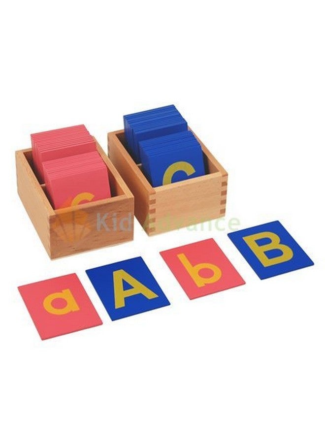 Montessori Lower And Capital Case Sandpaper Letters Wboxes