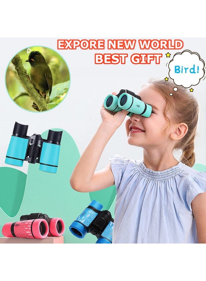 Kid Binoculars Best Gifts For 312 Years Boys Girls Highresolution Optics Shockproof Mini Compact Binocuolar Toys Folding Small Telescope For Bird Watching Camping Outdoor Play