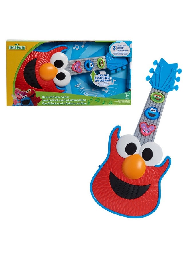 Sesame Street Rock With Elmo Guitar Dress Up And Pretend Play Lights And Sounds Preschool Musical Toy Kids Toys For Ages 2 Up By Just Play