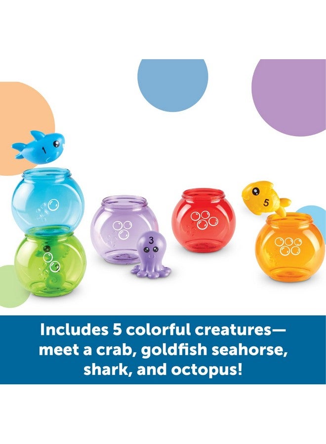 Peekaboo Fishbowl Friends 10 Pieces Ages 18 Months+ Learning Toys Baby Toys Educational Toysfish Toysanimal Toysbath Toys