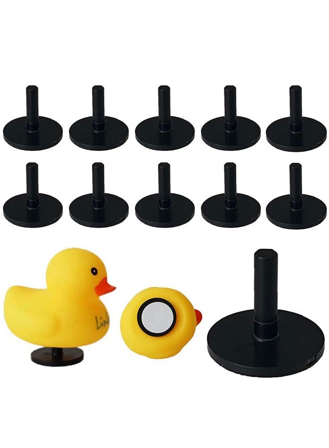 10 Pcs Duck Plug Rubber Duck Mountflock Locker Rubber Duck Holder For Jeep Dash And Fixed Displaygift For Jeep Lover Includes Double Sided Stickers Inside （Excluding Rubber Duck） (10Pcs)