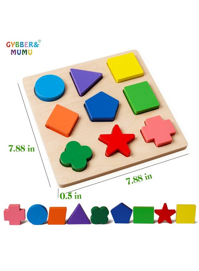 Preschool Colorful Wooden Shape Puzzle