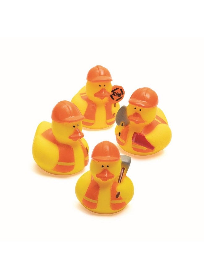 Construction Rubber Duckies (Set Of 12 Ducks)