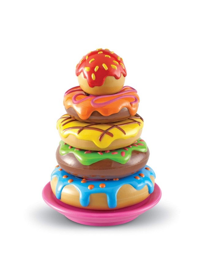 Smart Snacks Stack 'Em Up Doughnuts 7 Pieces Ages 18+ Months Fine Motor Skills Toys Toddler Counting Toys Donut Toys Educational Toys For Kids