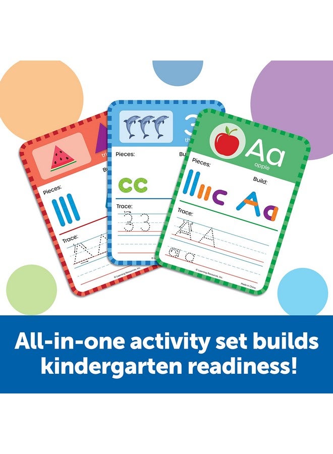 Skill Builders Kindergarten Letter & Number Maker Educational Indoor Games Preschool Alphabet Toddler Brain Toys 60 Pieces Age 6+