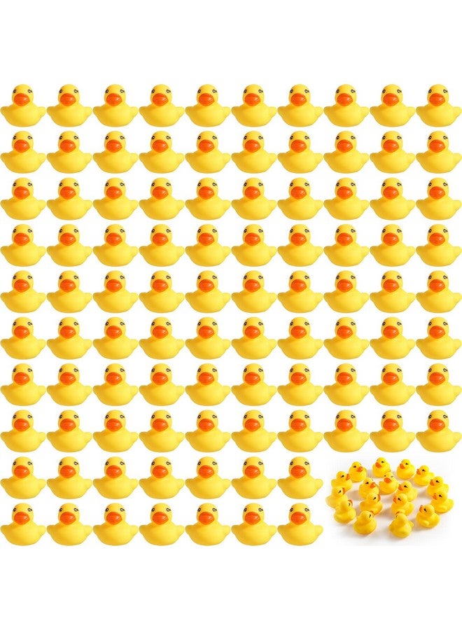 400 Pcs Mini Rubber Ducks Float Tiny Shower Rubber Ducks Small Rubber Ducks Bath Toy Rubber Duck Party Decoration Fun Squeak Small Duck Pool Toy (Yellow 1.57 X 1.57 X 1.18 Inch)