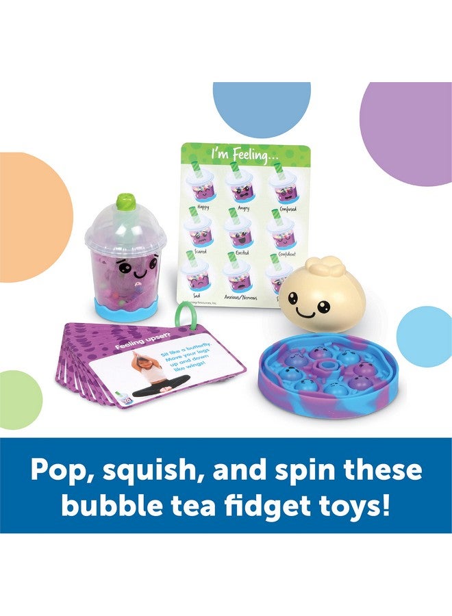 Bubble Tea Break Sensory Fidget Activity Set 19 Pieces Ages 3+ Sensory Toys For Toddlers 13 Social Emotional Learning Sel Skills Calming Toys