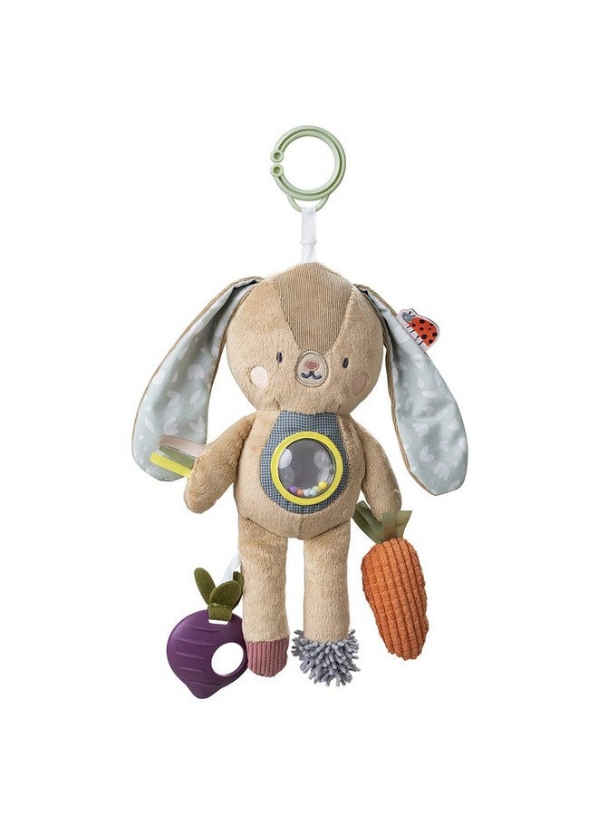 Jenny Activity Bunny Newborn & Baby Developmental Soft Activity Toy. Helps Develop Motor Skills. Perfect For Multi Sensory Play With Mirror Teethers & Rattles. Textures And Sounds 36 Months