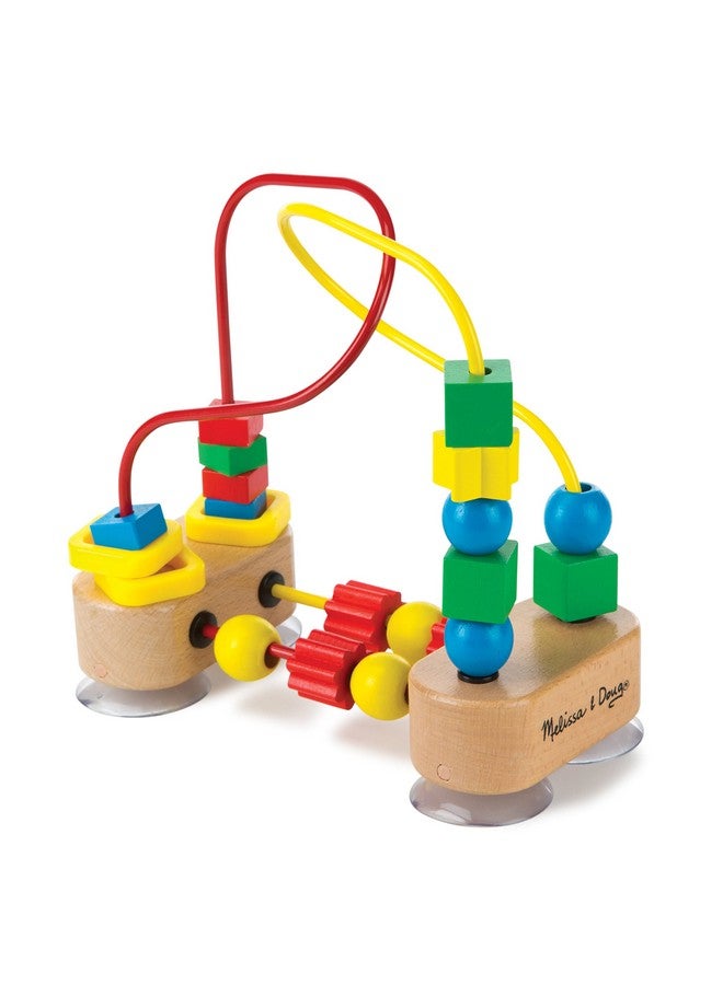 First Bead Maze Wooden Educational Toy For Floor High Chair Or Table Infant Maze Toy Bead Maze Toys For Toddlers And Babies 4.2 X 7 X 8.6 Inches ; 1.3 Pounds