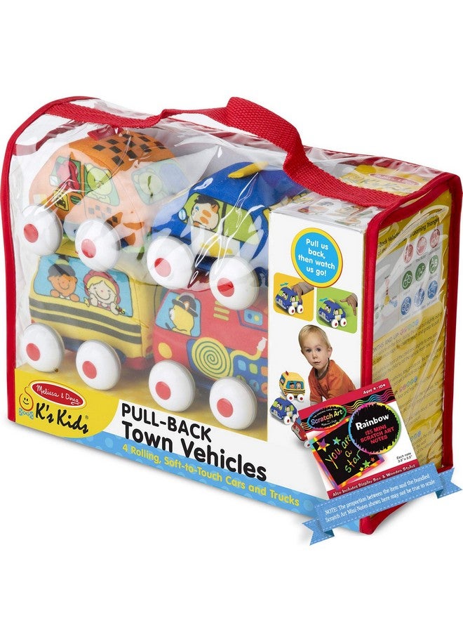 Pullback Vehicle K'S K I D S Series Learning Toy Set Bundle With 1 Theme Compatible M&D Scratch Fun Minipad (09168)