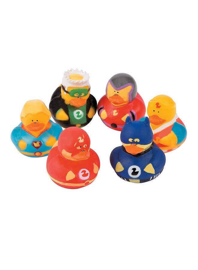 Superhero Rubber Duckies (1 Dz) Superhero Themed Party Favors Character Toys Rubber Duckies