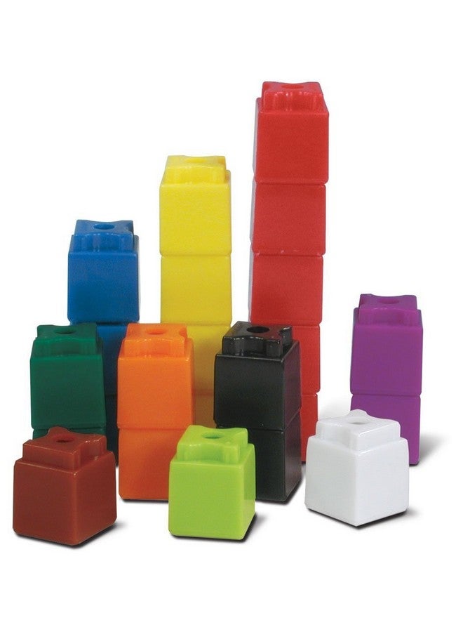 Interlocking Unilink Math Linking Cubes Plastic Cubes Color Sorting Connecting Cubes Math Manipulatives Counting Cubes For Kids Math Math Cubes Counters For Kids Math (Set Of 500)