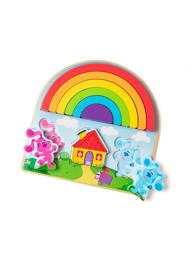 Blue'S Clues & You Wooden Rainbow Stacking Puzzle (9 Pieces)