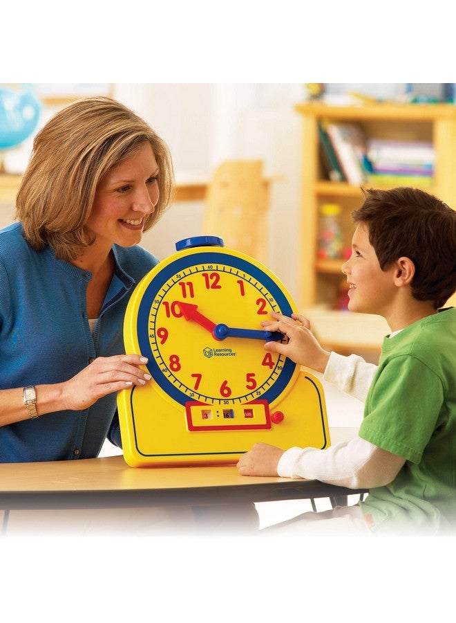 Primary Time Teacher 12Hour Learning Clock Teaching Clocks For Kids Ages 4+
