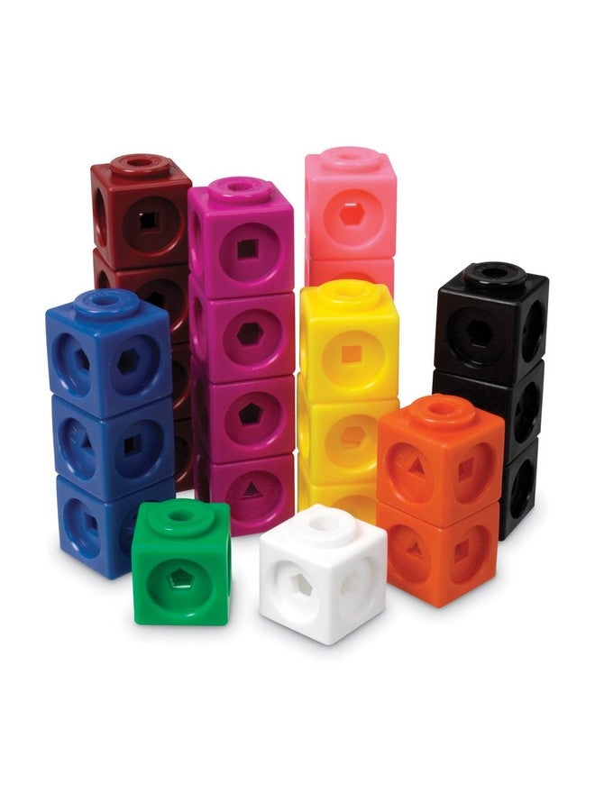 Mathlink Cubes Set Of 1000 Cubes Grades K+ Ages 4+Develops Early Math Skills Educational Counting Toy Math Cubes Patterning Activities
