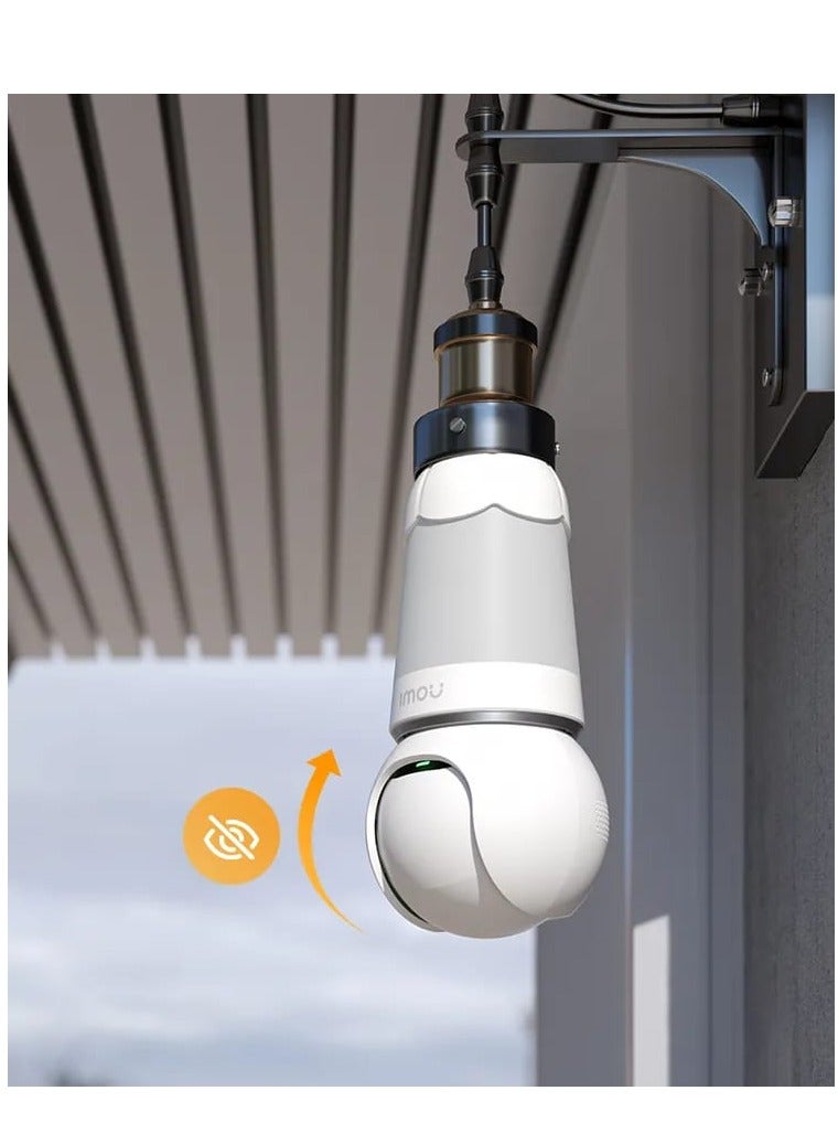 Imou 3MP Bulb Camera, 2K Wireless Smart Security Camera, Color Night Vision, 2 Way Talking, Motion Detection, AI Human & Vehicle Detection