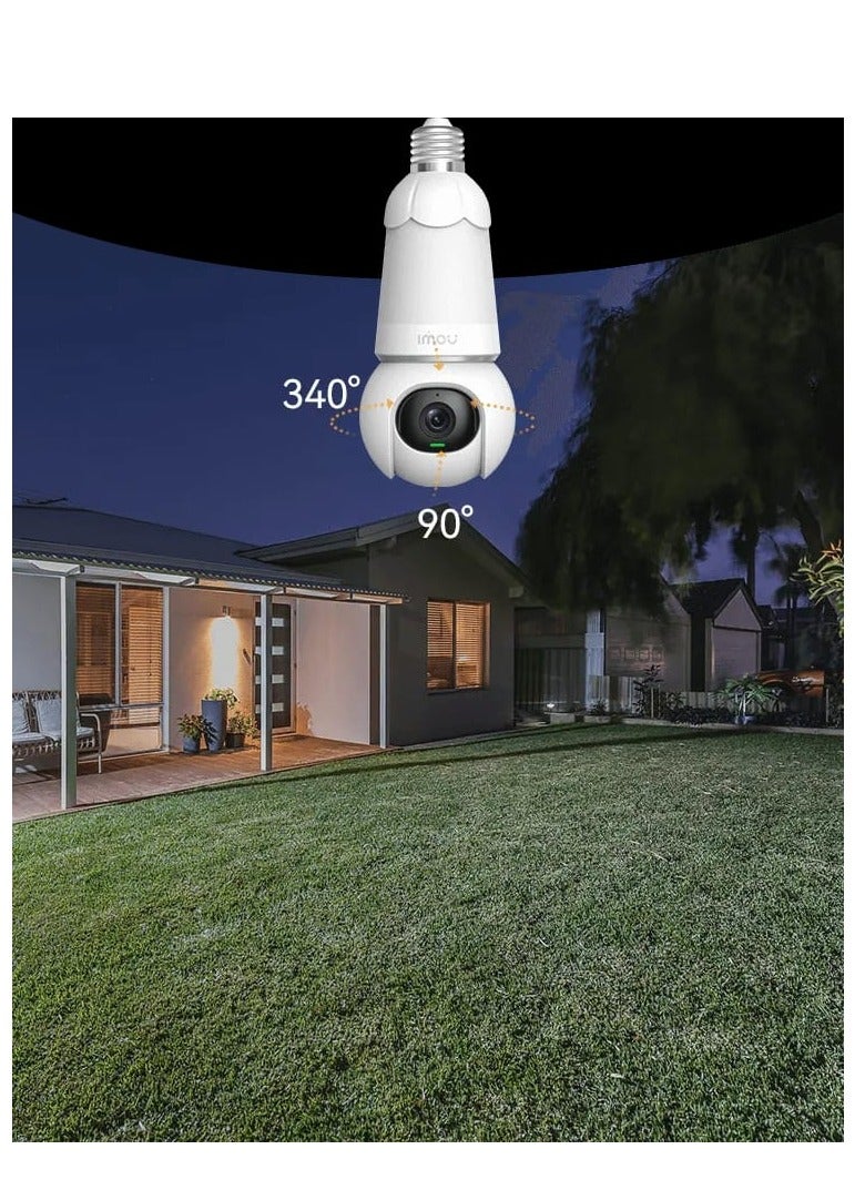 Imou 3MP Bulb Camera, 2K Wireless Smart Security Camera, Color Night Vision, 2 Way Talking, Motion Detection, AI Human & Vehicle Detection