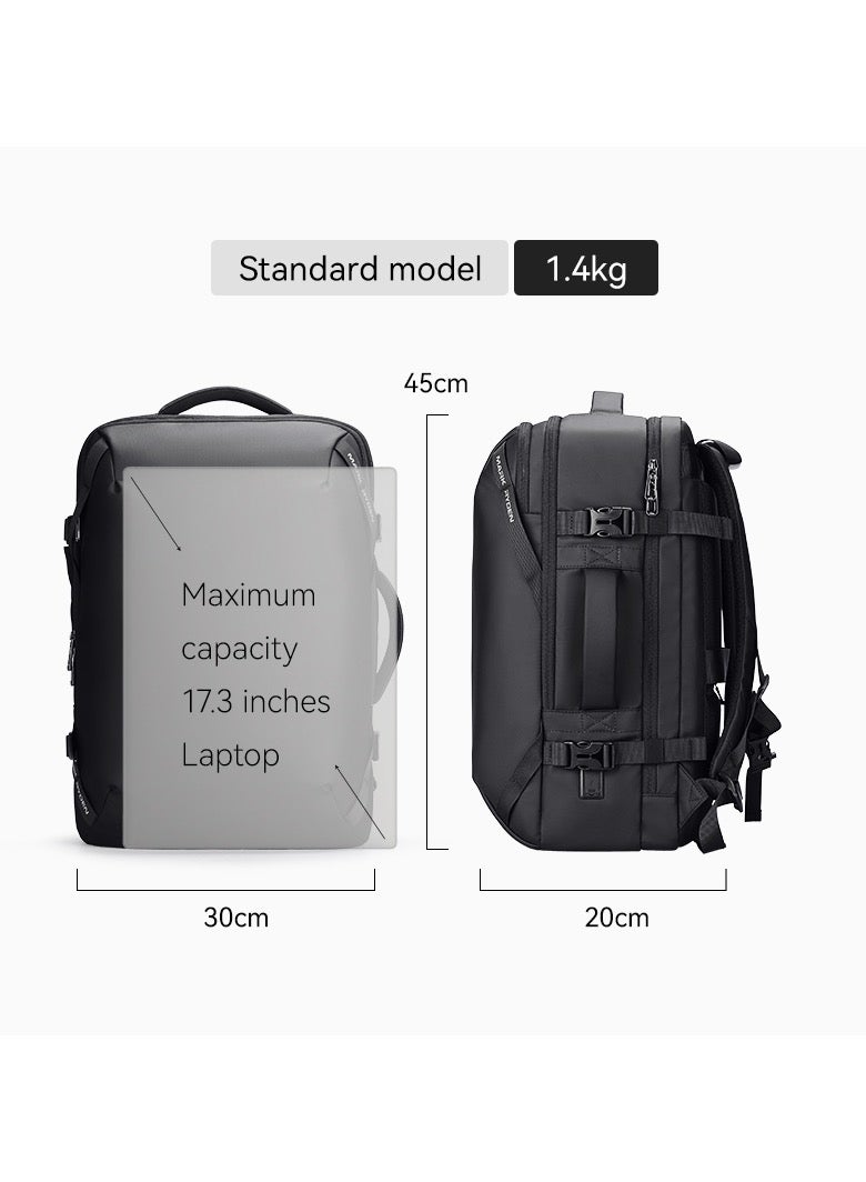 MARK RYDEN 9993 Travel,Business Hand Luggage, Aeroplane, Large Capacity Laptop Backpack for 17.3 Inch Laptop, with USB-C Charging Port